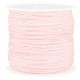 Macramé bead cord 0.8mm Baby pink